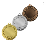 Медаль 40 мм Комплект: золото, серебро, бронза, "Кува"